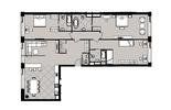 планировка 4 комнатной квартиры площадью 176 кв.м - садовые кварталы