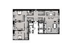 планировка 4 комнатной квартиры площадью 180.3 кв.м - садовые кварталы