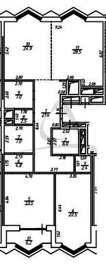 планировка 4 комнатной квартиры площадью 153.8 кв.м - садовые кварталы